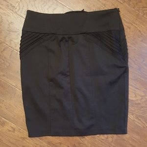 Black pencil skirt